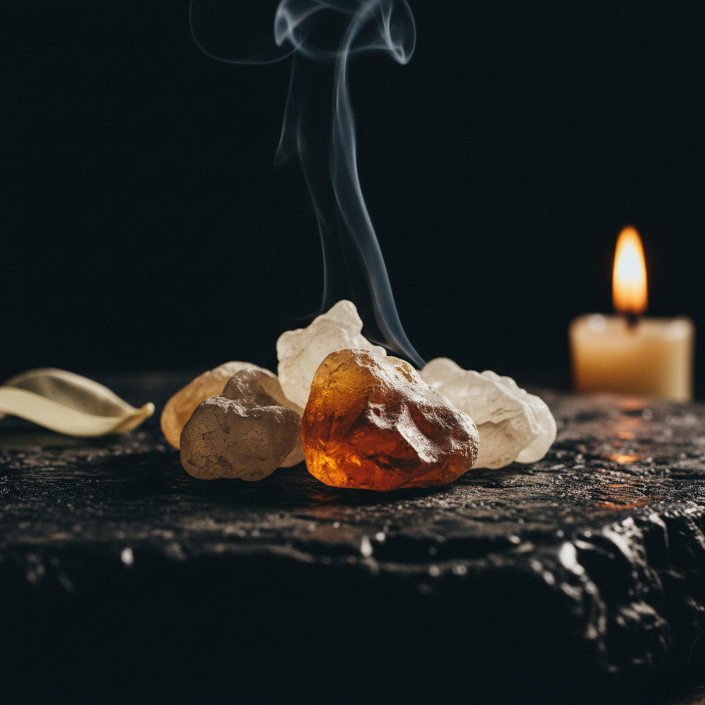 Ivory flowers and copal